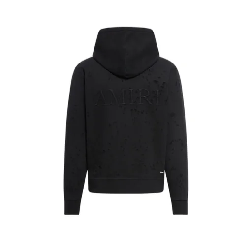 Ma Shotgun Logo Embroidered Distressed Hoodie