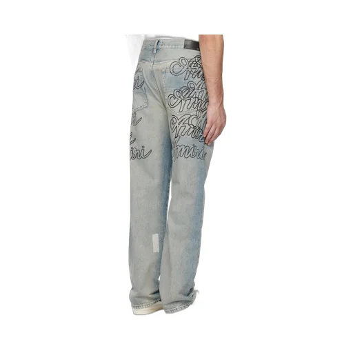 Letter Print Jeans