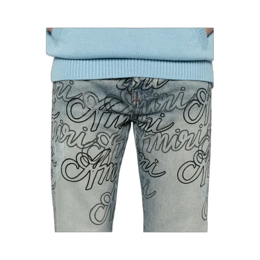 Letter Print Jeans