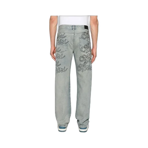Letter Print Jeans
