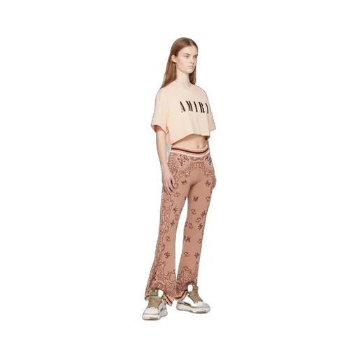 Elastic Waist-Edge Casual Pants