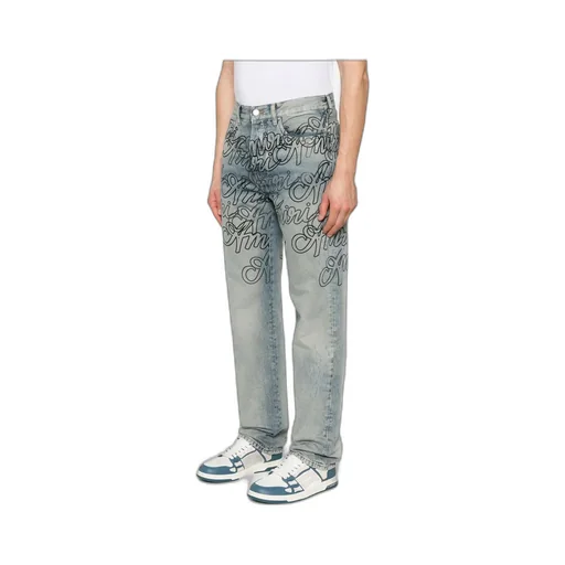 Letter Print Jeans