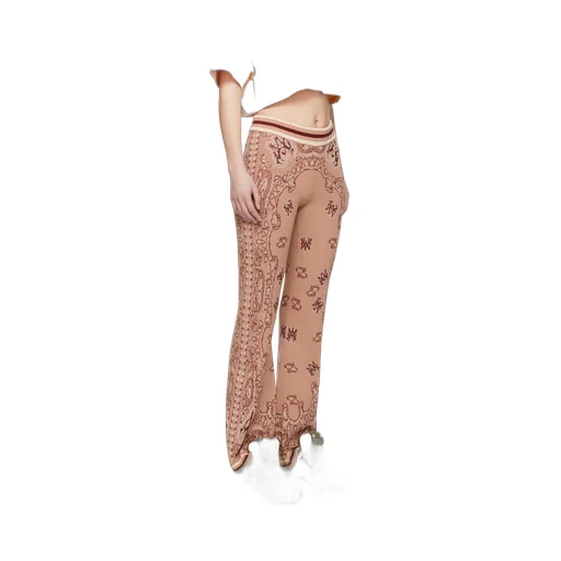 Elastic Waist-Edge Casual Pants
