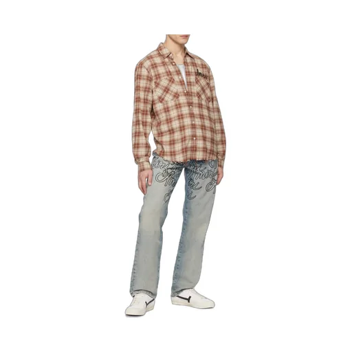 Letter Print Jeans