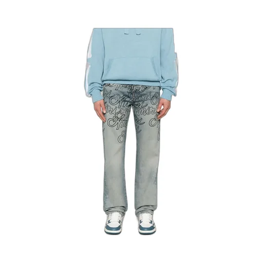 Letter Print Jeans