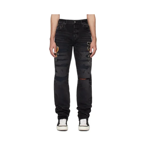 Varsity Straight-Leg Jeans