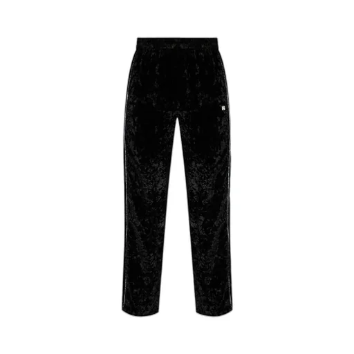 Crushed Straight Leg Track Pants