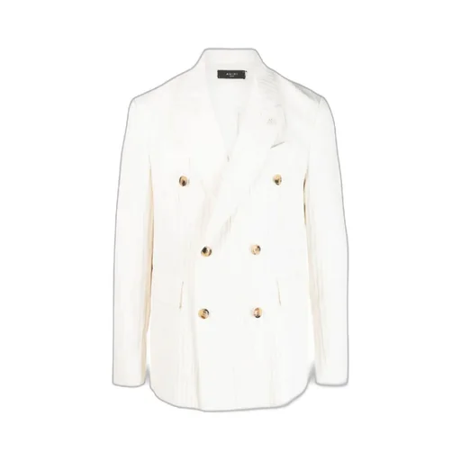 Striped Double-Breasted Tailored Blazer