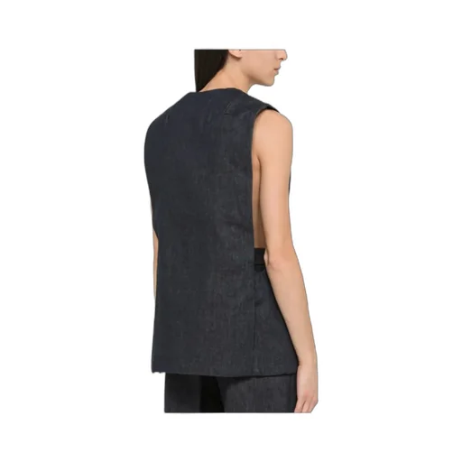 V-Collar Sleeveless Vest