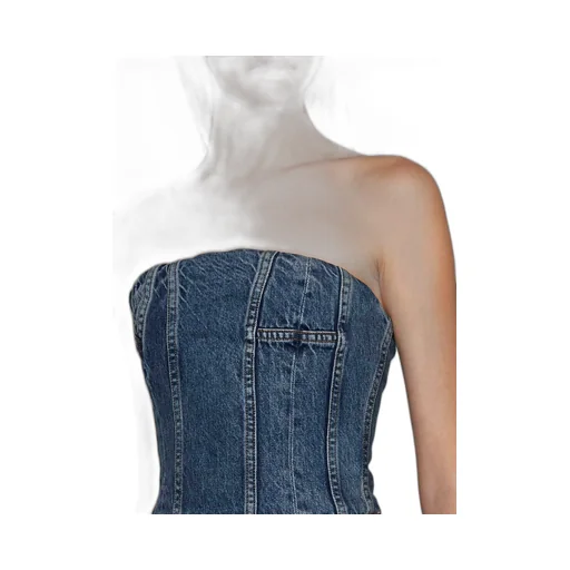 Zipper Denim Vest