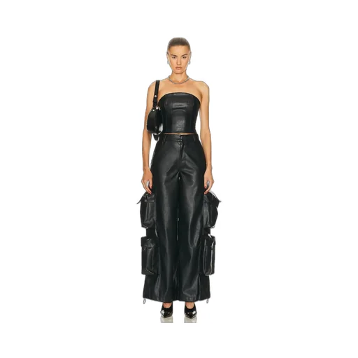Off-The-Shoulder Vegan Bustier Top