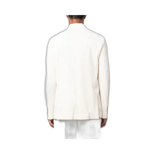 Striped Double-Breasted Tailored Blazer