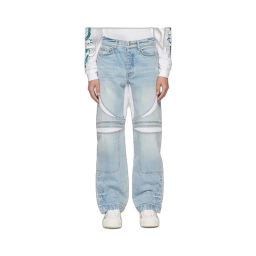 Patch Denim Pants