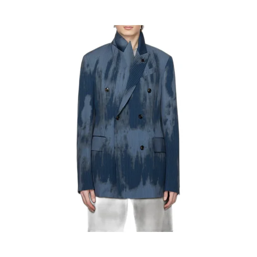 Faded Double-Breasted Blazer