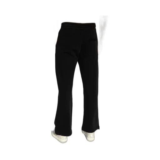 Elasticated Waistband Straight-Leg Trousers