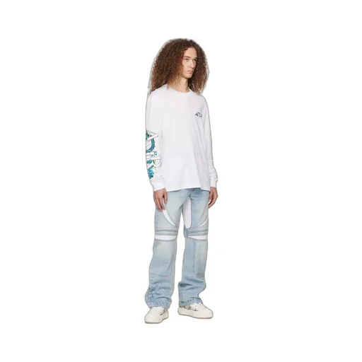 Patch Denim Pants