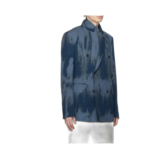 Faded Double-Breasted Blazer