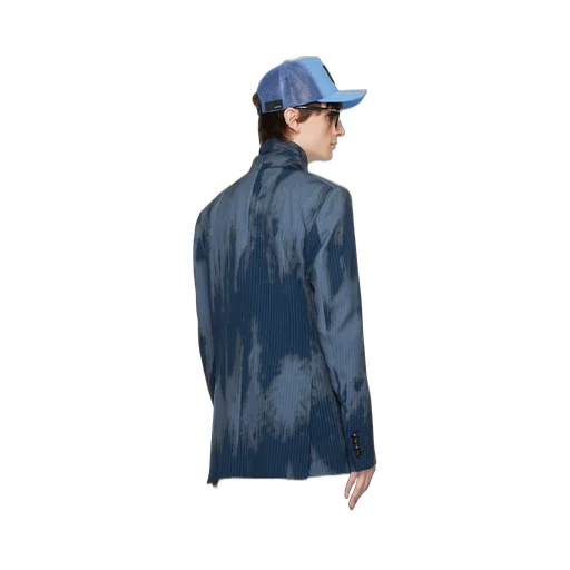 Faded Double-Breasted Blazer