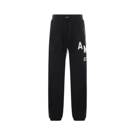 Logo Patch Straight Leg Pants
