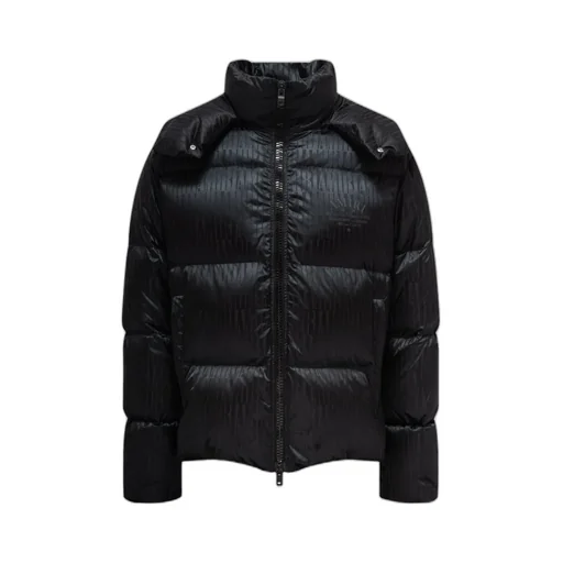 All-Over Logo Printed Padded Down Jacket