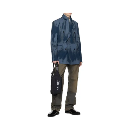 Faded Double-Breasted Blazer