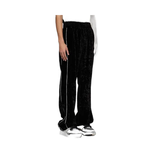Crushed Straight Leg Track Pants