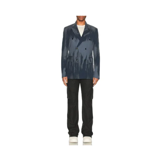 Faded Double-Breasted Blazer