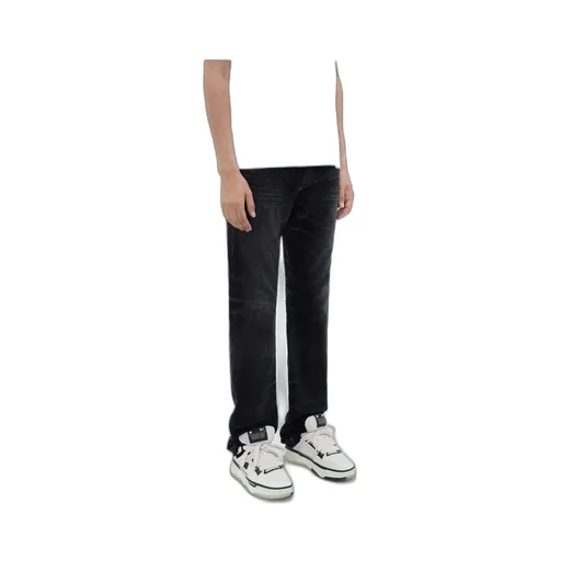 Release Hem Straight-Leg Jeans