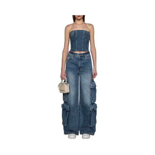 Zipper Denim Vest