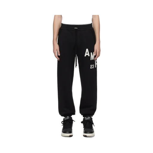 Logo Patch Straight Leg Pants