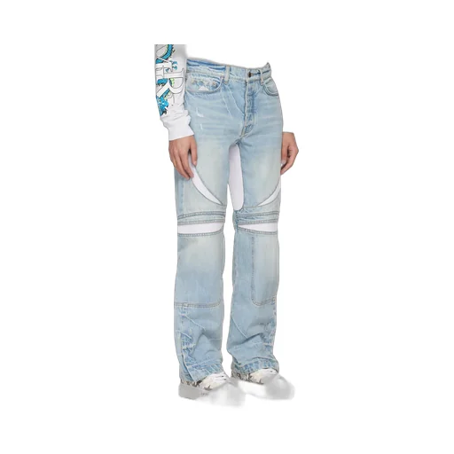 Patch Denim Pants