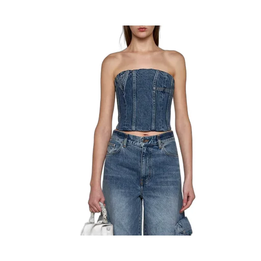 Zipper Denim Vest