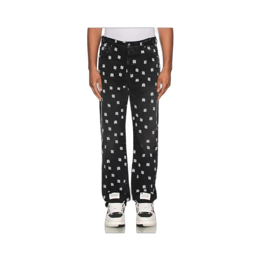 Ma Paisley-Print Straight-Leg Jeans