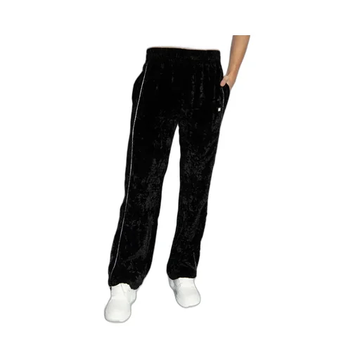 Crushed Straight Leg Track Pants