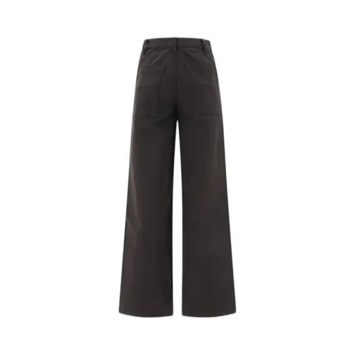 Wide-Leg Cotton Trousers