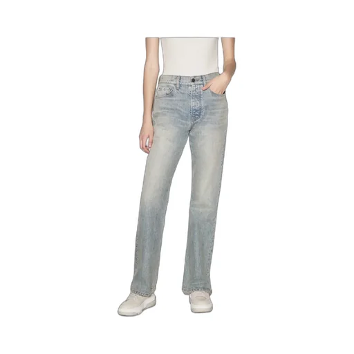 High-Waist Bootcut Jeans