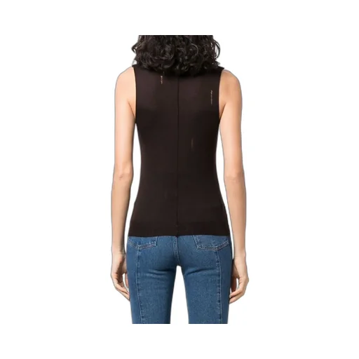 High Neck Cashmere Vest