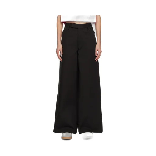 Wide-Leg Cotton Trousers