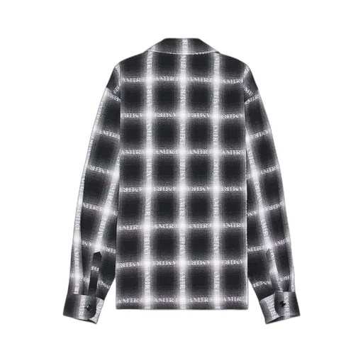Checked Logo-Print Shirt