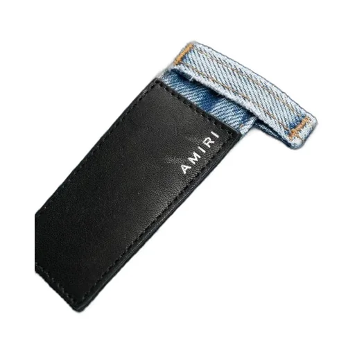 Logo Patch Washed Straight-Leg Jeans