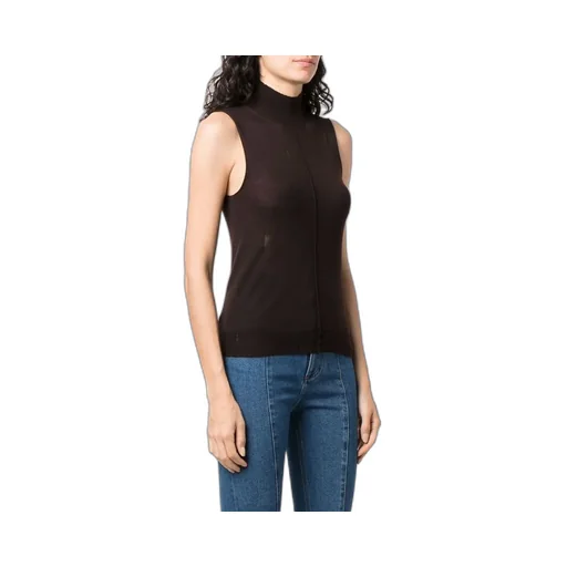 High Neck Cashmere Vest
