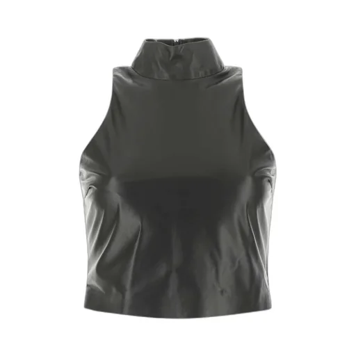 Mock-Neck Cropped Top
