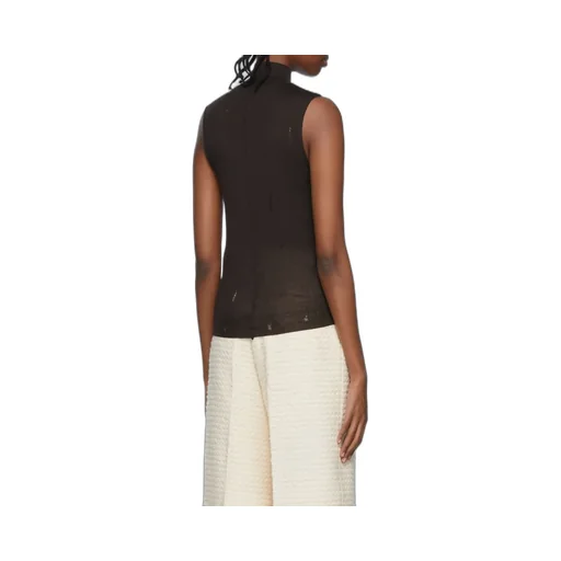 High Neck Cashmere Vest