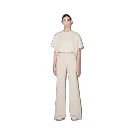 Flared-Leg Jersey Trousers