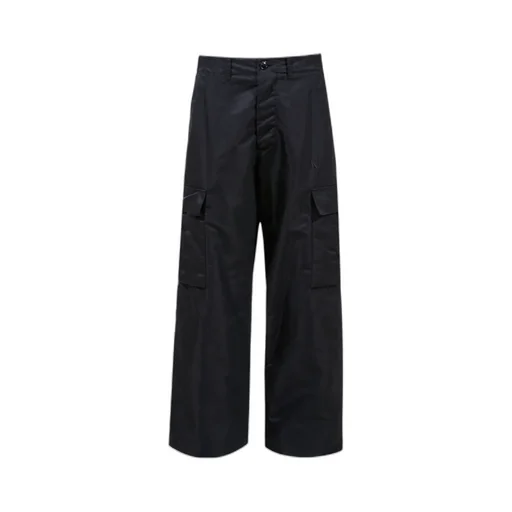 Wide-Leg Cargo Trousers