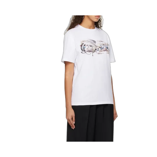 Pegasus Script Logo Cotton T-Shirt