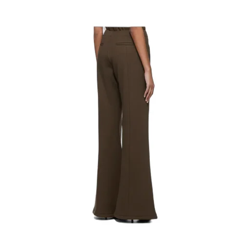 High-Waisted Wide Leg Track Trousers