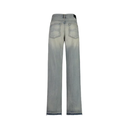 Release Hem Straight-Leg Jeans