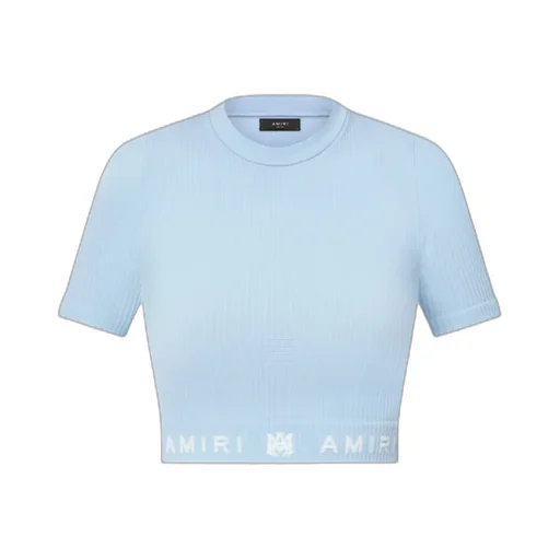 Ribbed Seamless Short-Sleeved Top