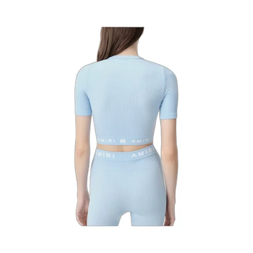 Ribbed Seamless Short-Sleeved Top